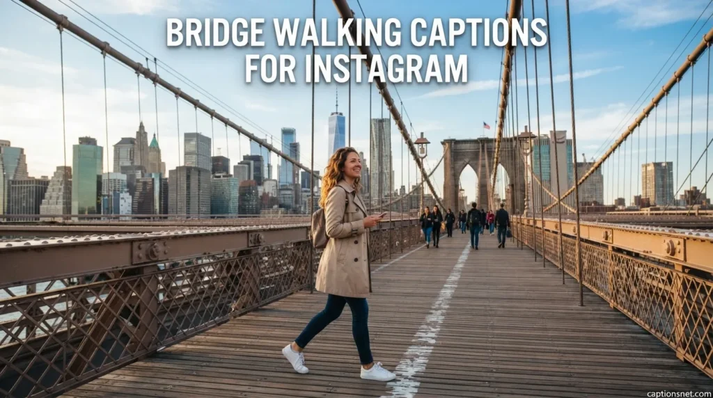 Bridge Walking Captions for Instagram