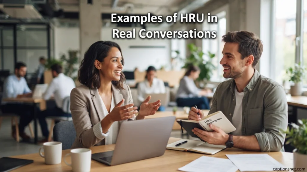 Examples of HRU in Real Conversations