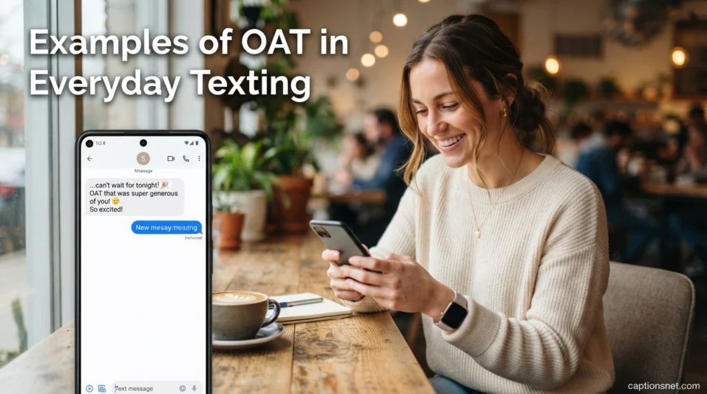 Examples of OAT in Everyday Texting