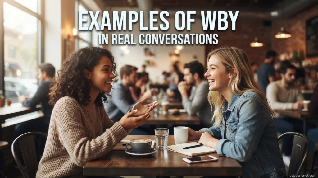 Examples of WBY in Real Conversations