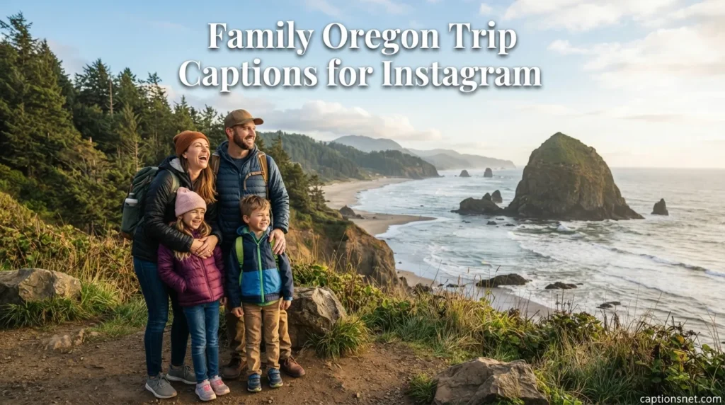Family Oregon Trip Captions for Instagram