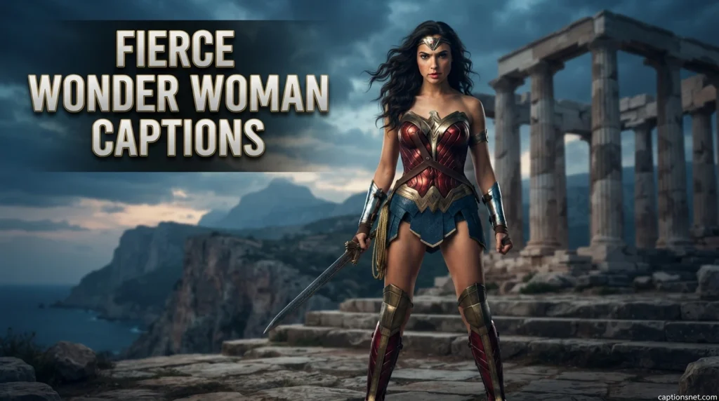 Fierce Wonder Woman Captions