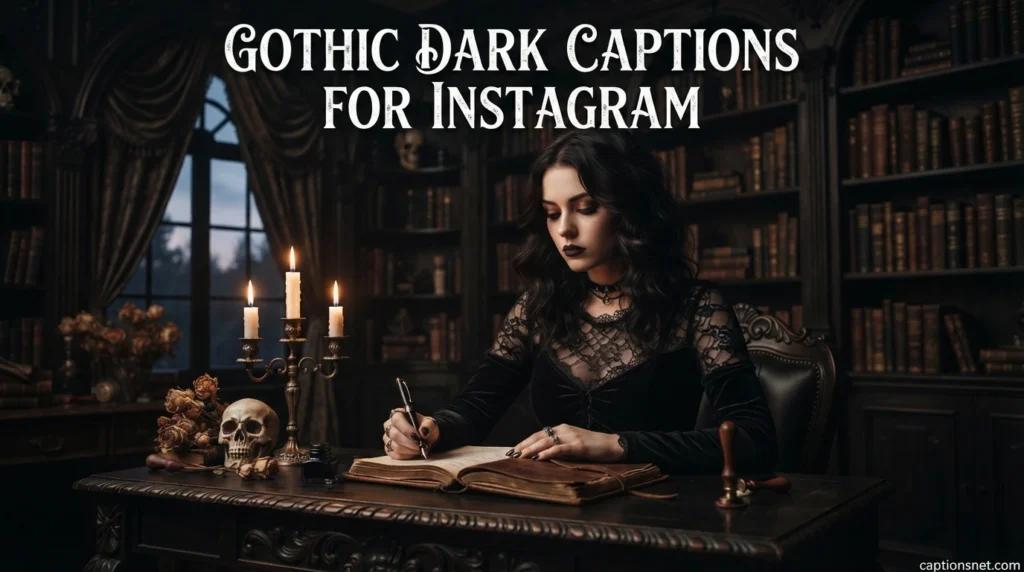 Gothic Dark Captions For Instagram