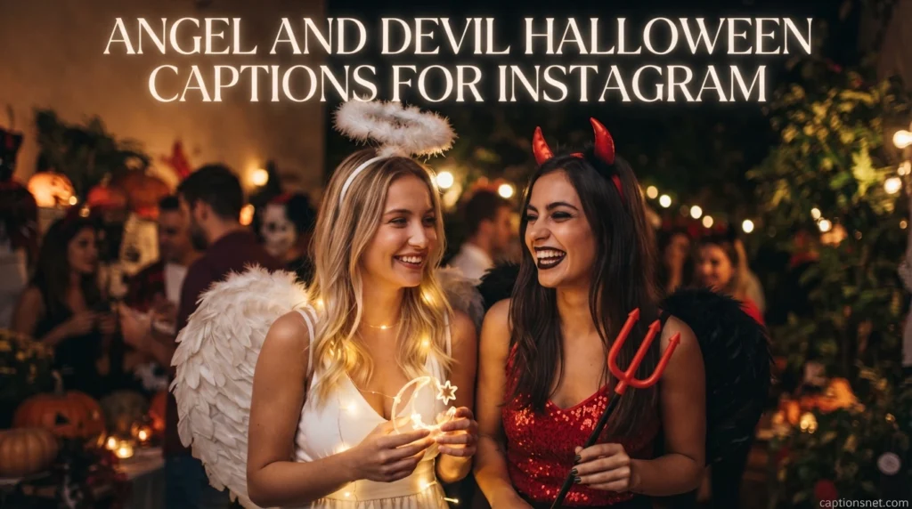 Heavenly And Devilish Captions For Instagram