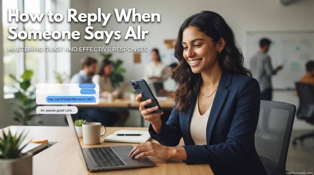 How to Reply When Someone Says Alr