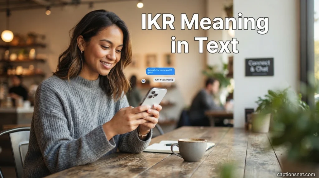IKR Meaning in Text