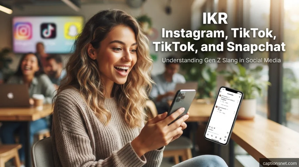 IKR on Instagram, TikTok, and Snapchat