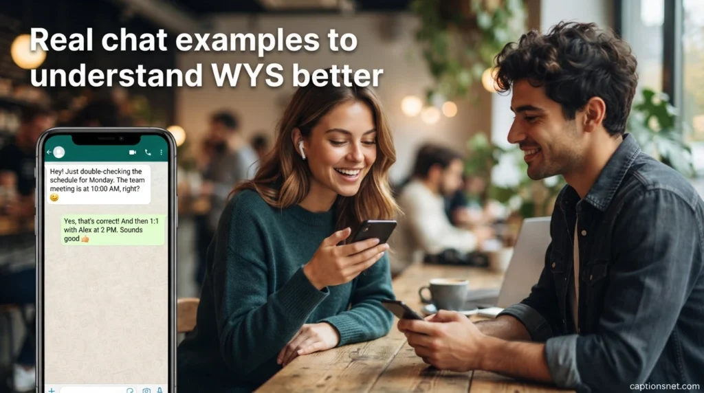 Real chat examples to understand WYS better