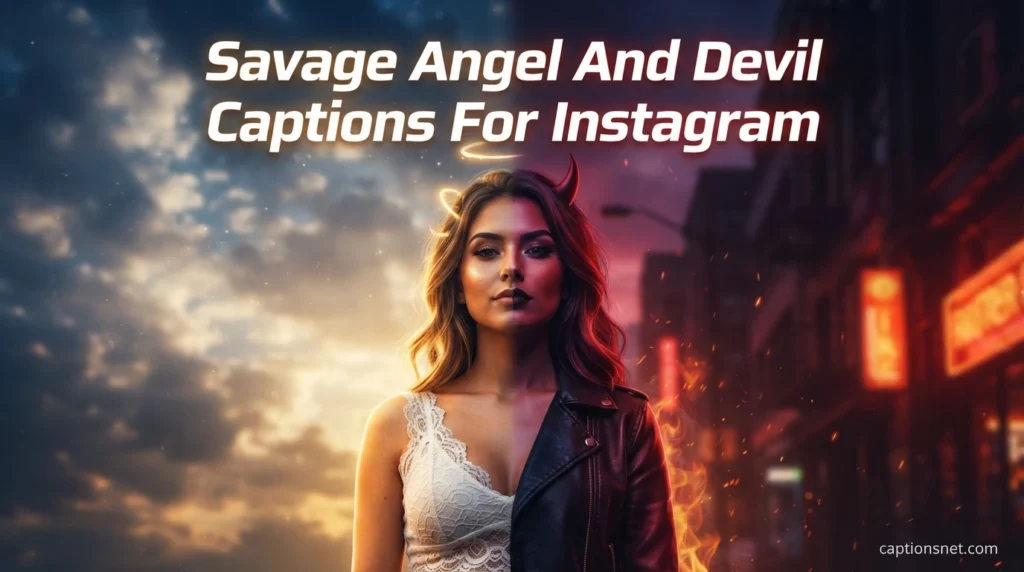 Savage Angel And Devil Captions For Instagram