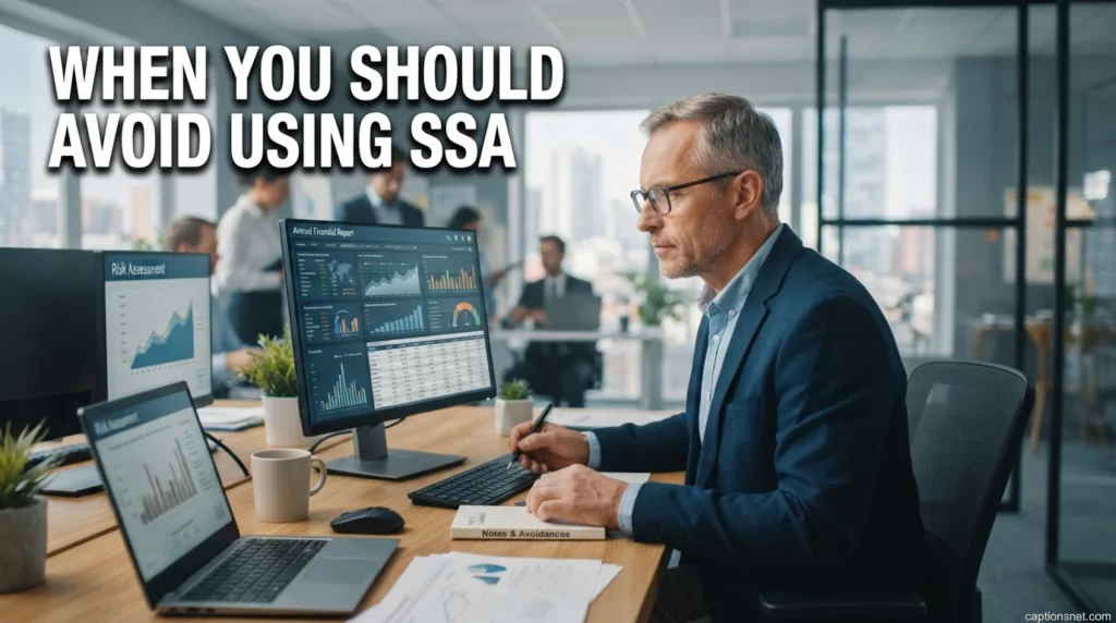 When You Should Avoid Using SSA