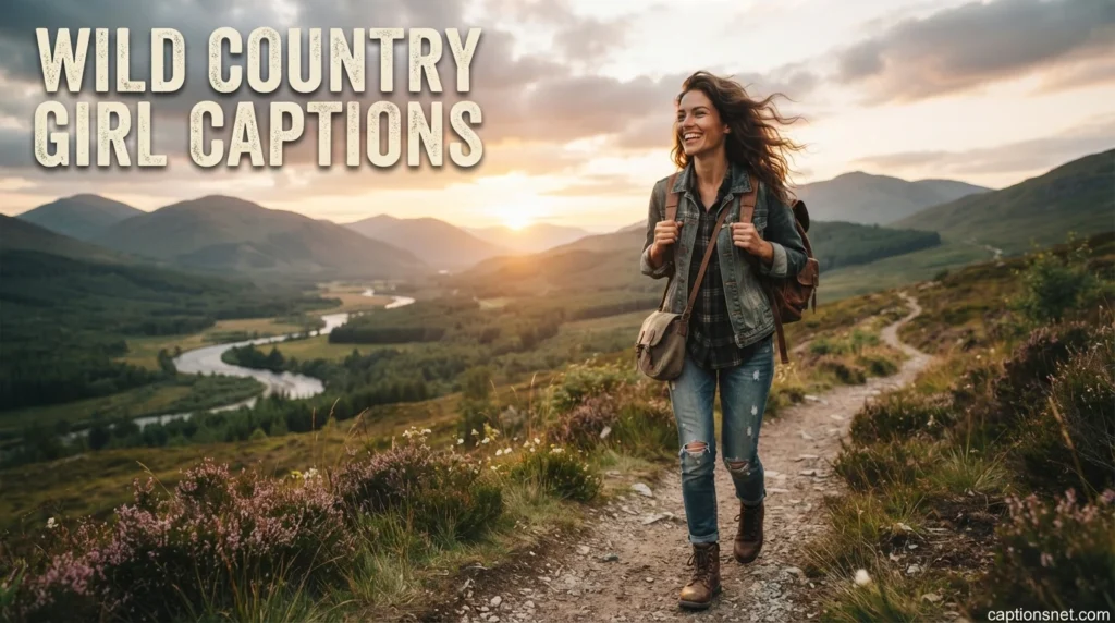 Wild Country Girl Captions
