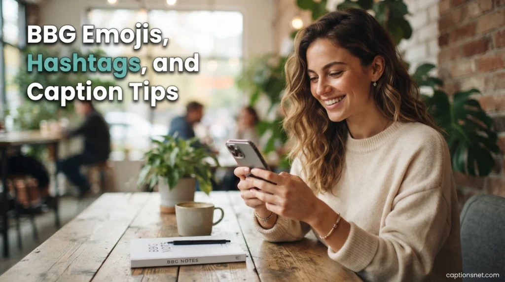 BBG Emojis, Hashtags, and Caption Tips