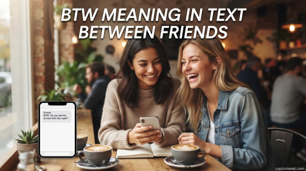 BTW Meaning in Text Between Friends