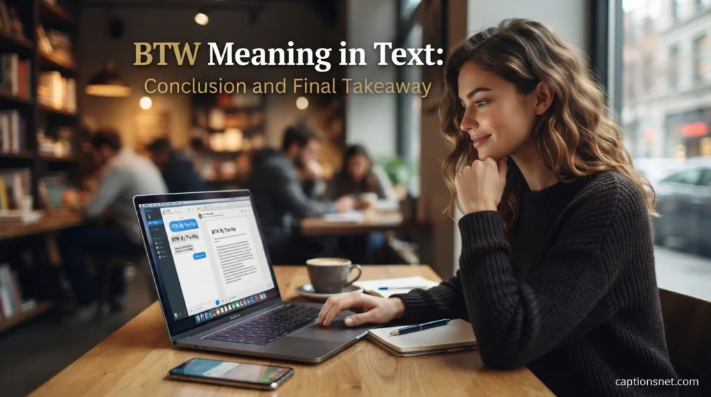 BTW Meaning in Text: Conclusion and Final Takeaway
