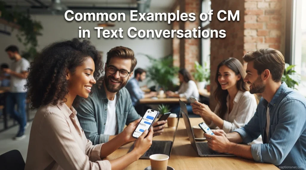 Common Examples of CM in Text Conversations