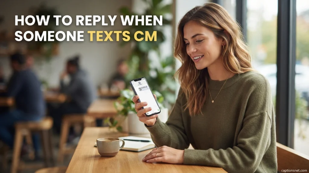 How to Reply When Someone Texts CM