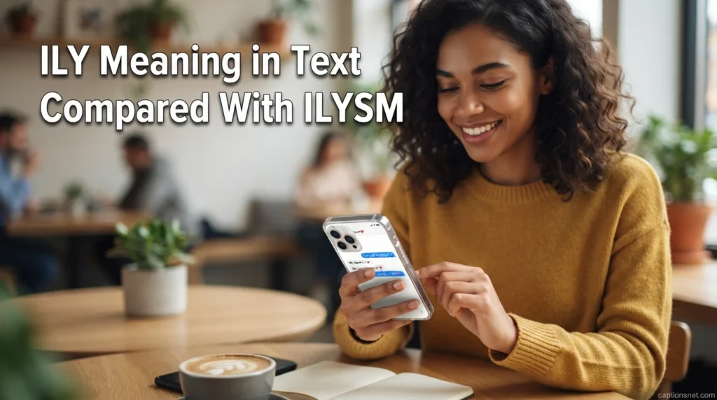 ILY Meaning in Text Compared With ILYSM