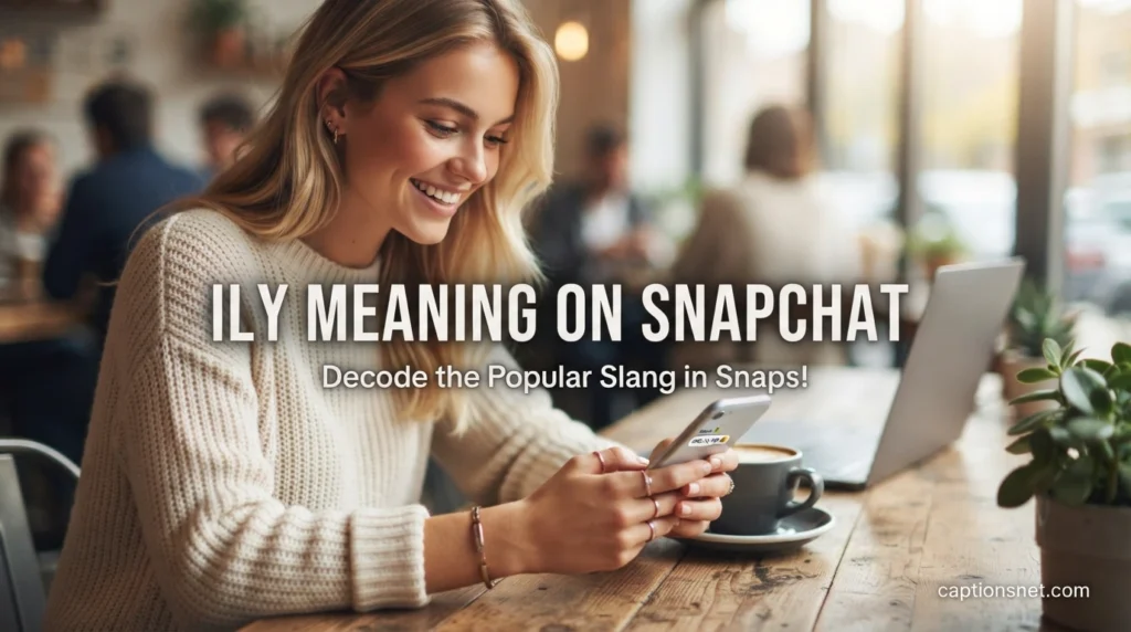 ILY Meaning on Snapchat