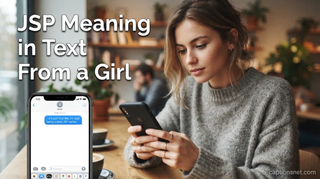 JSP Meaning in Text From a Girl