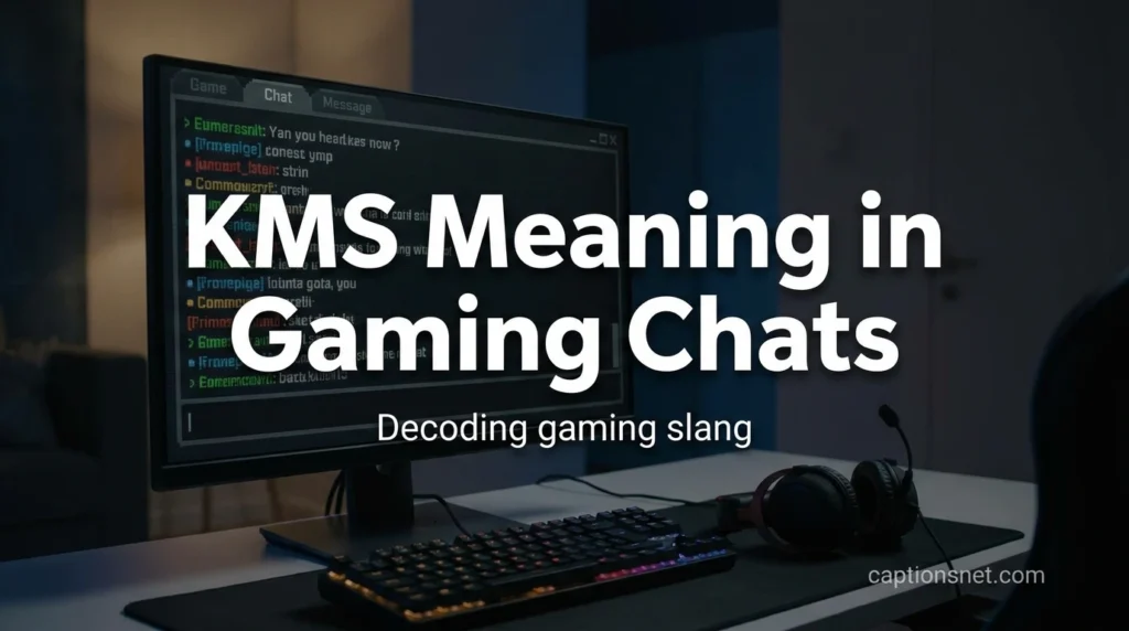 KMS Meaning in Gaming Chats