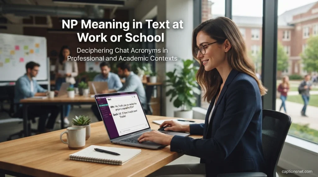 NP Meaning in Text at Work or School