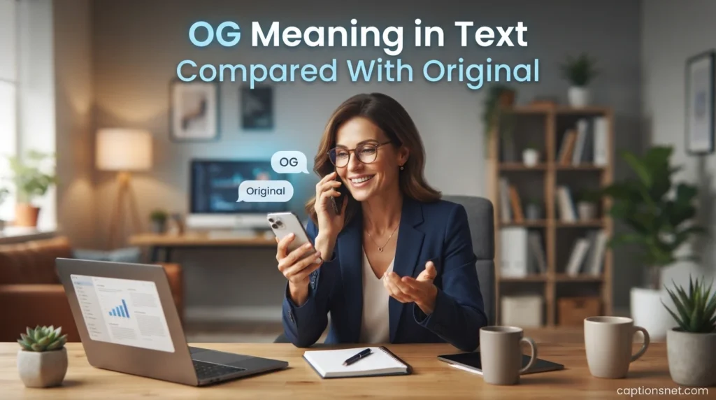 OG Meaning in Text Compared With Original