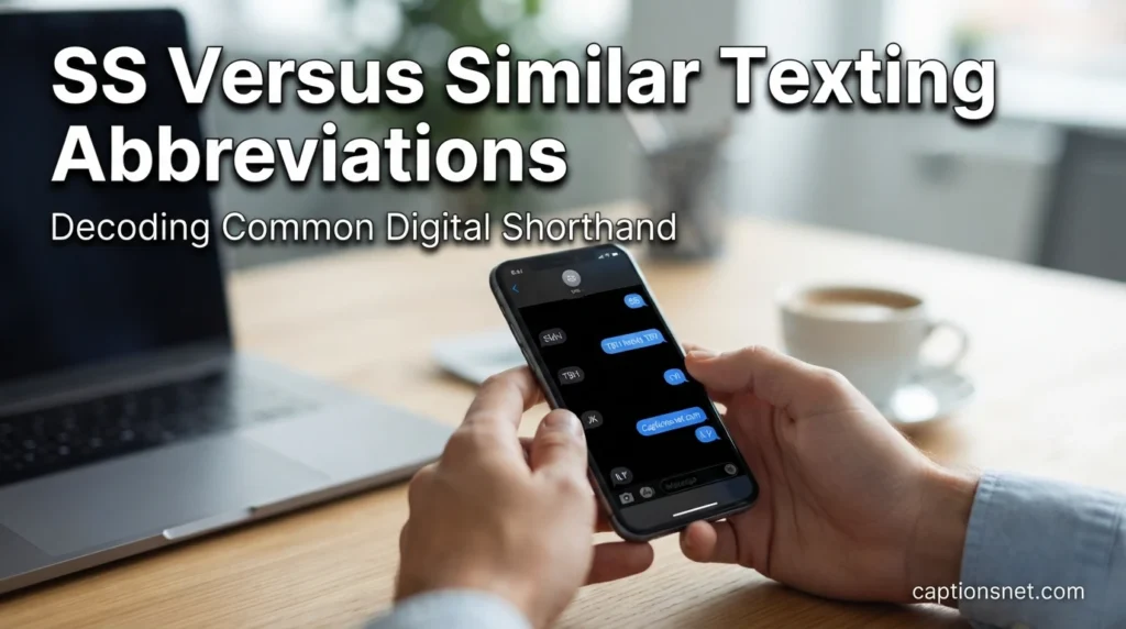 SS Versus Similar Texting Abbreviations