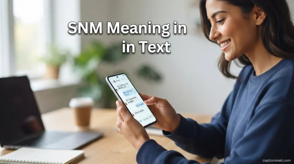 SNM Meaning in Text