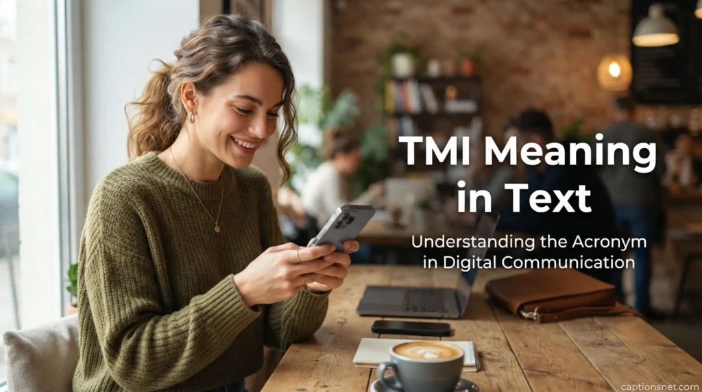 TMI Meaning in Text