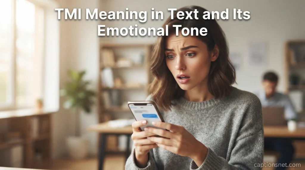 TMI Meaning in Text and Its Emotional Tone