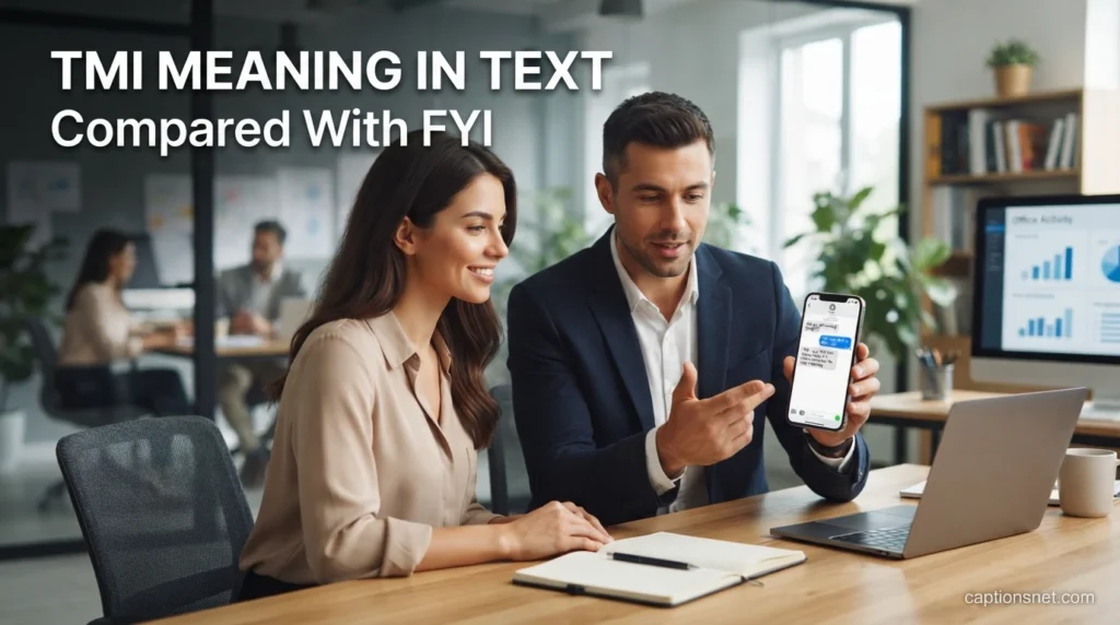 TMI Meaning in Text Compared With FYI
