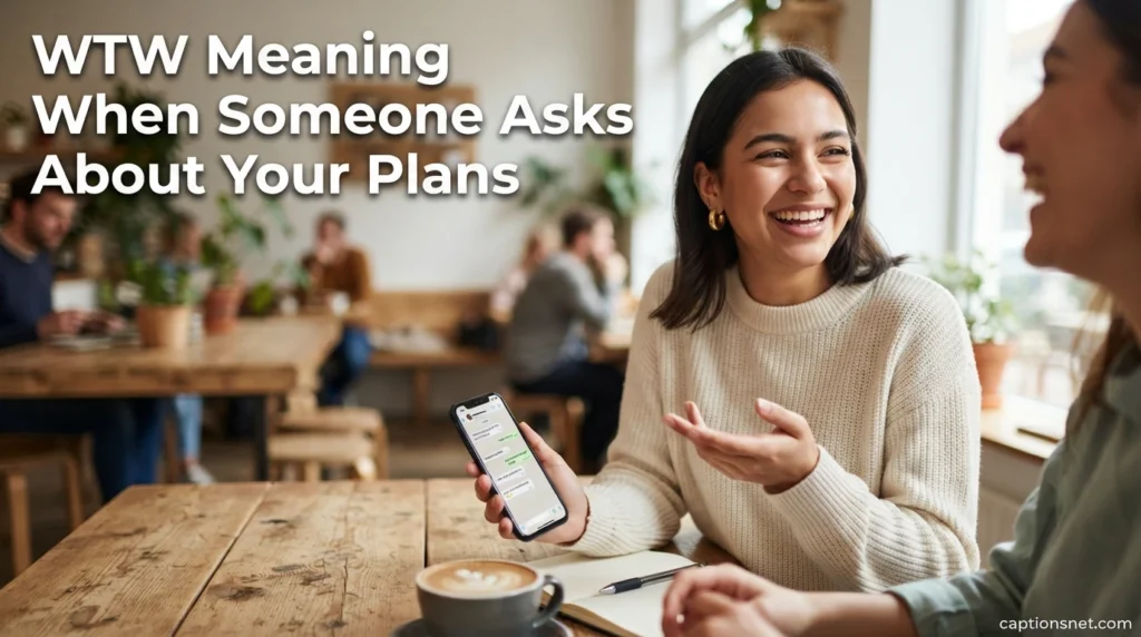 WTW Meaning When Someone Asks About Your Plans