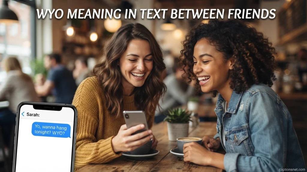 WYO Meaning in Text Between Friends